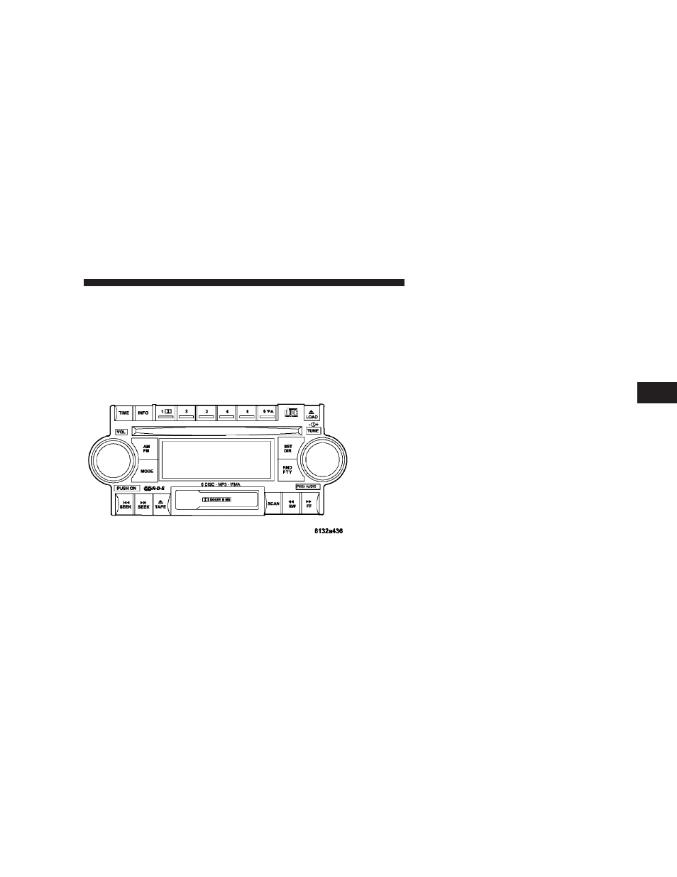 Sales code rak – am/fm/cassette/cd, Operating instructions - radio mode | Chrysler 2007 300 User Manual | Page 195 / 432