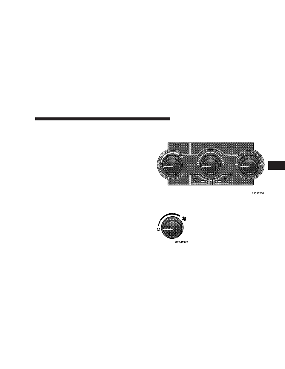 Radio operation and cellular phones, Climate controls, Manual air conditioning and heating | System | Chrysler 2007 300 User Manual | Page 219 / 432