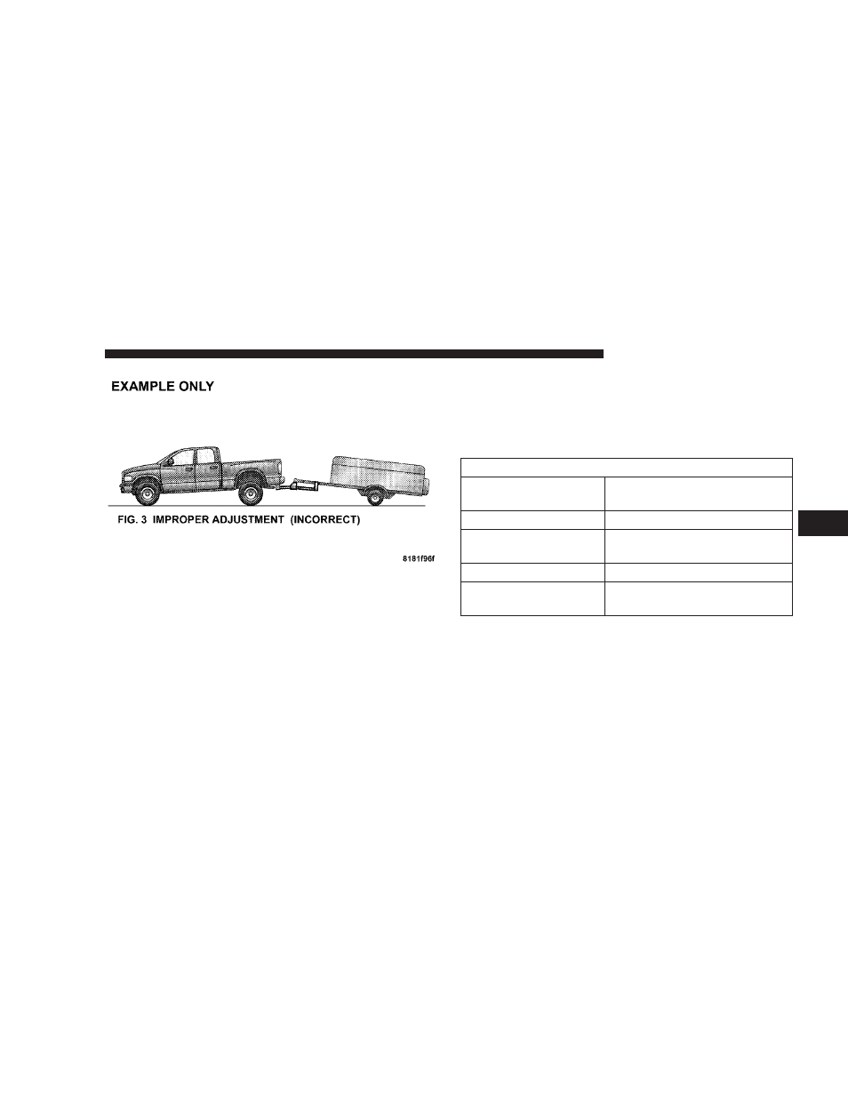 Trailer hitch classification, Trailer towing weights, Maximum trailer weight ratings) | Chrysler 2007 300 User Manual | Page 301 / 432