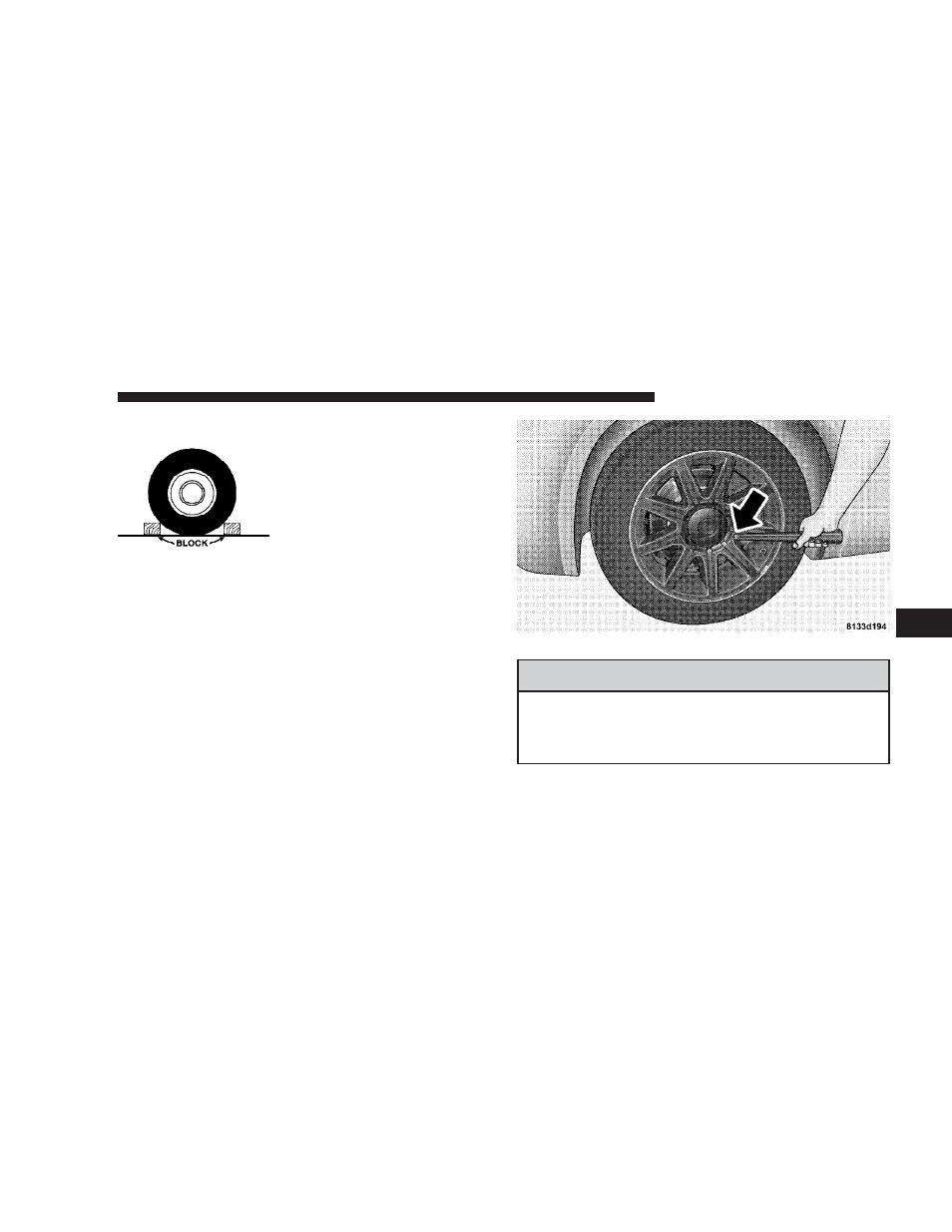 Jacking and changing a tire | Chrysler 2007 300 User Manual | Page 317 / 432