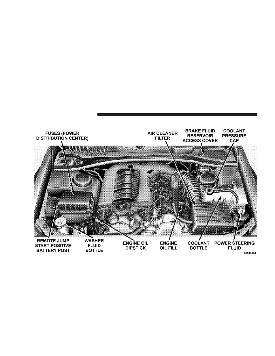 5l engine compartment | Chrysler 2007 300 User Manual | Page 330 / 432