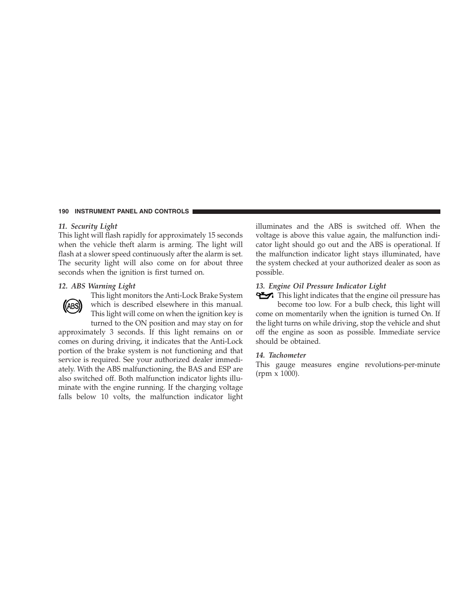 Chrysler 2007 Aspen User Manual | Page 190 / 472