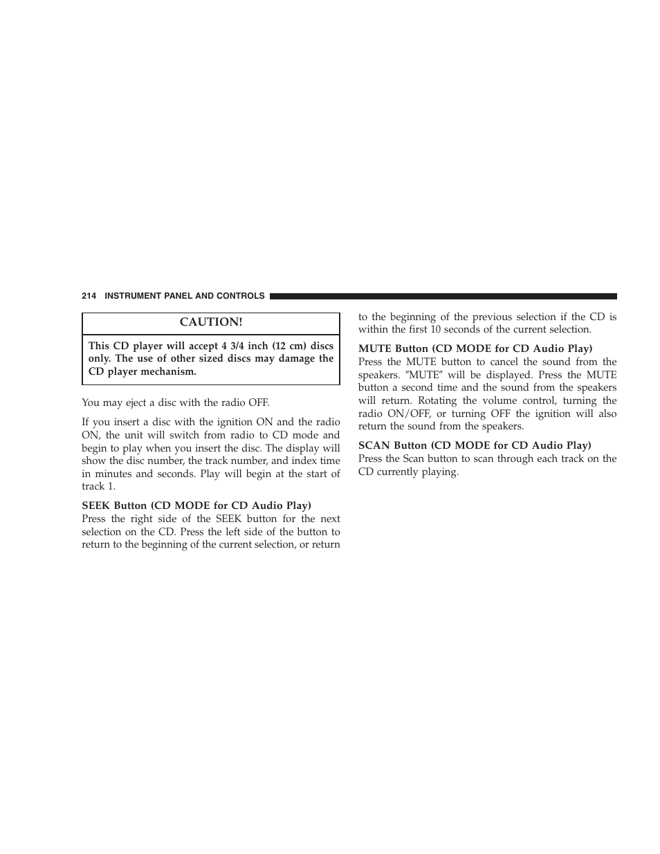 Chrysler 2007 Aspen User Manual | Page 214 / 472