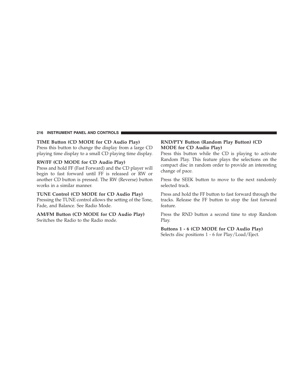Chrysler 2007 Aspen User Manual | Page 216 / 472