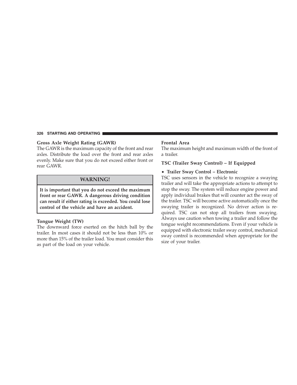 Chrysler 2007 Aspen User Manual | Page 326 / 472
