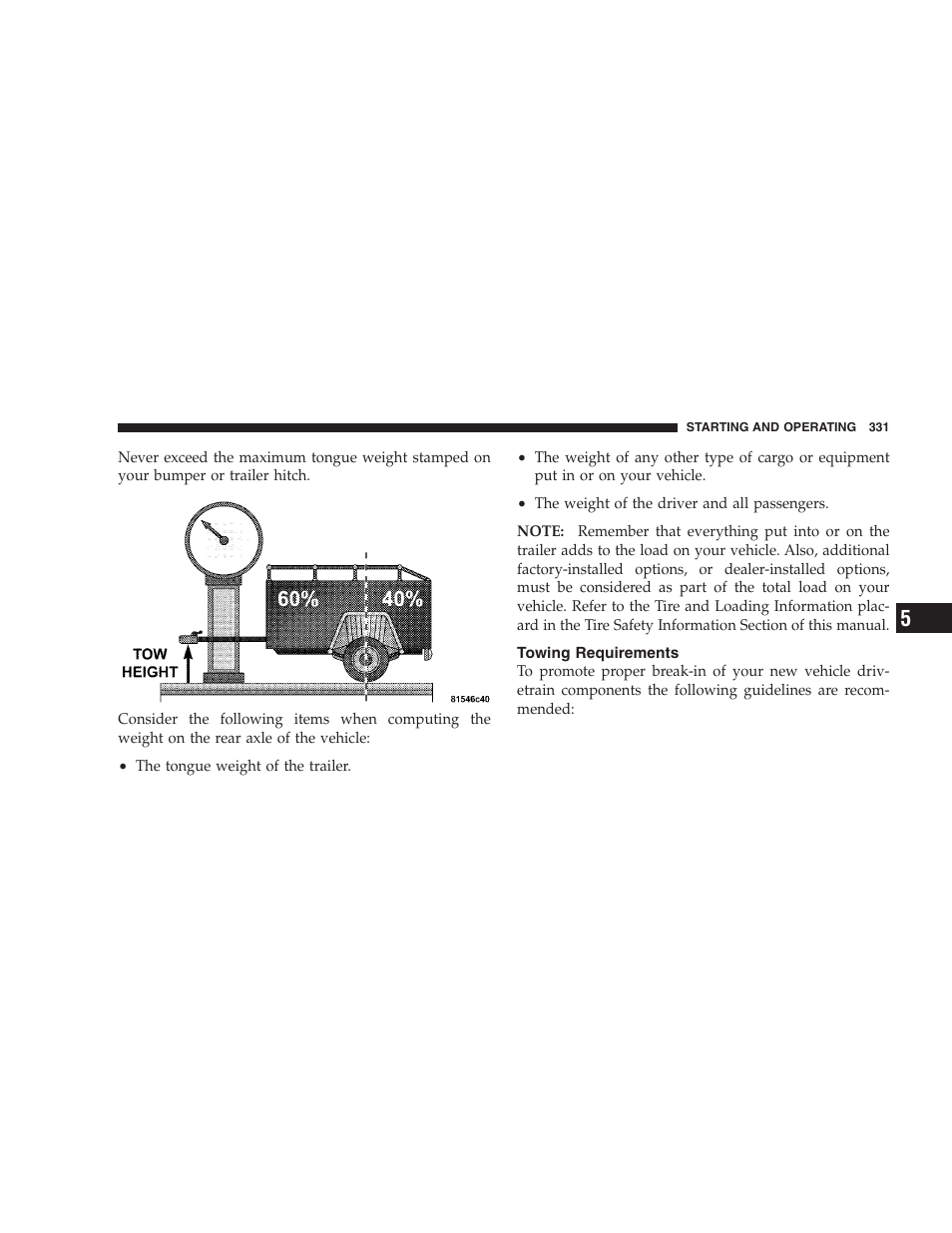 Towing requirements | Chrysler 2007 Aspen User Manual | Page 331 / 472