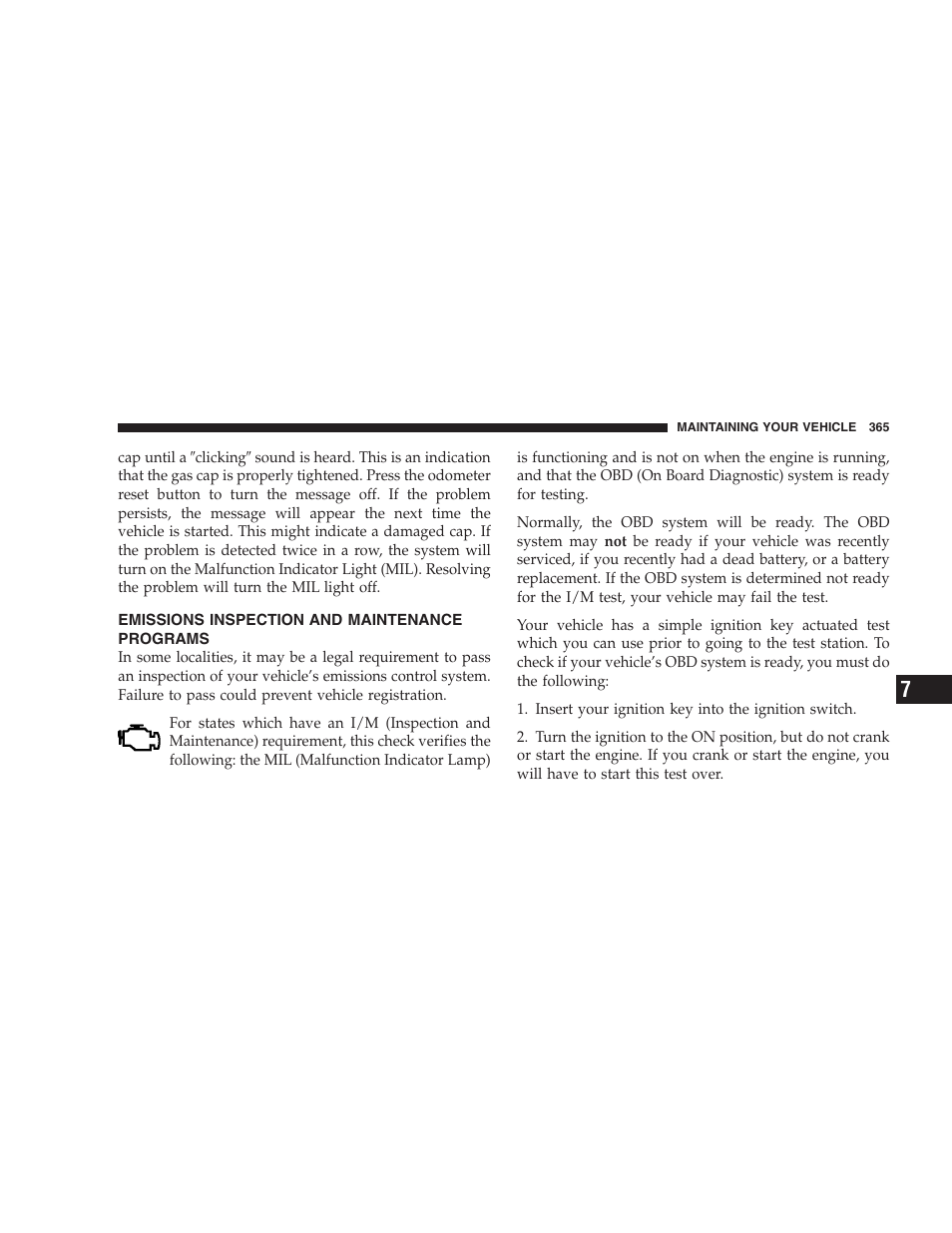 Emissions inspection and maintenance, Programs | Chrysler 2007 Aspen User Manual | Page 365 / 472