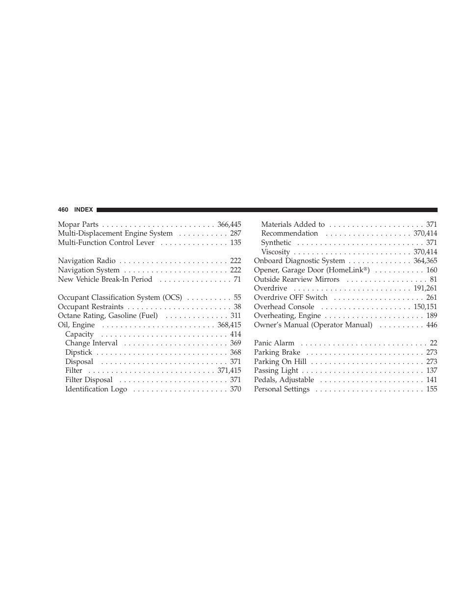 Chrysler 2007 Aspen User Manual | Page 460 / 472