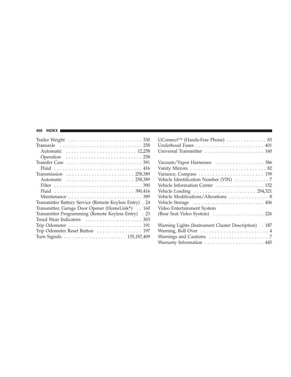 Chrysler 2007 Aspen User Manual | Page 466 / 472