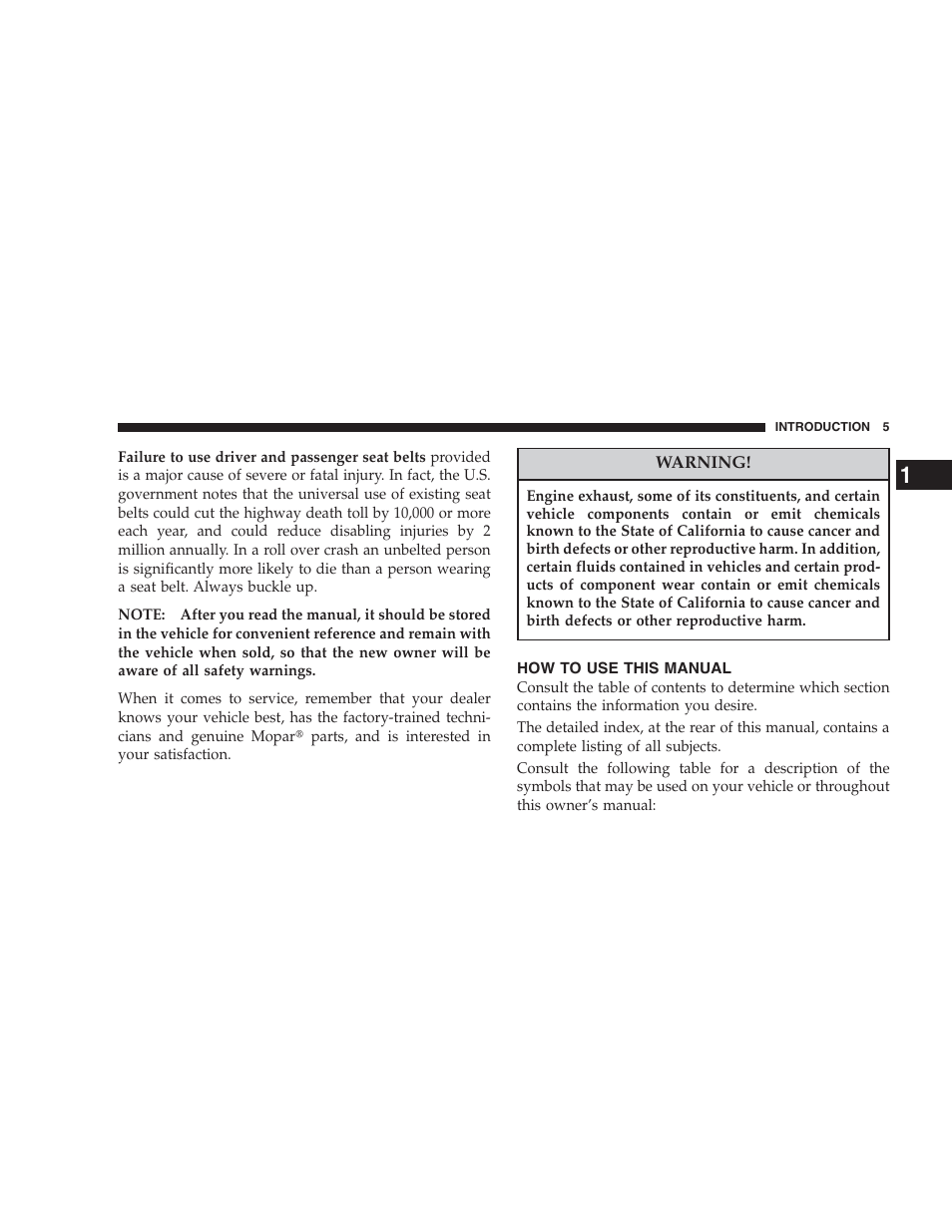 How to use this manual | Chrysler 2007 Aspen User Manual | Page 5 / 472