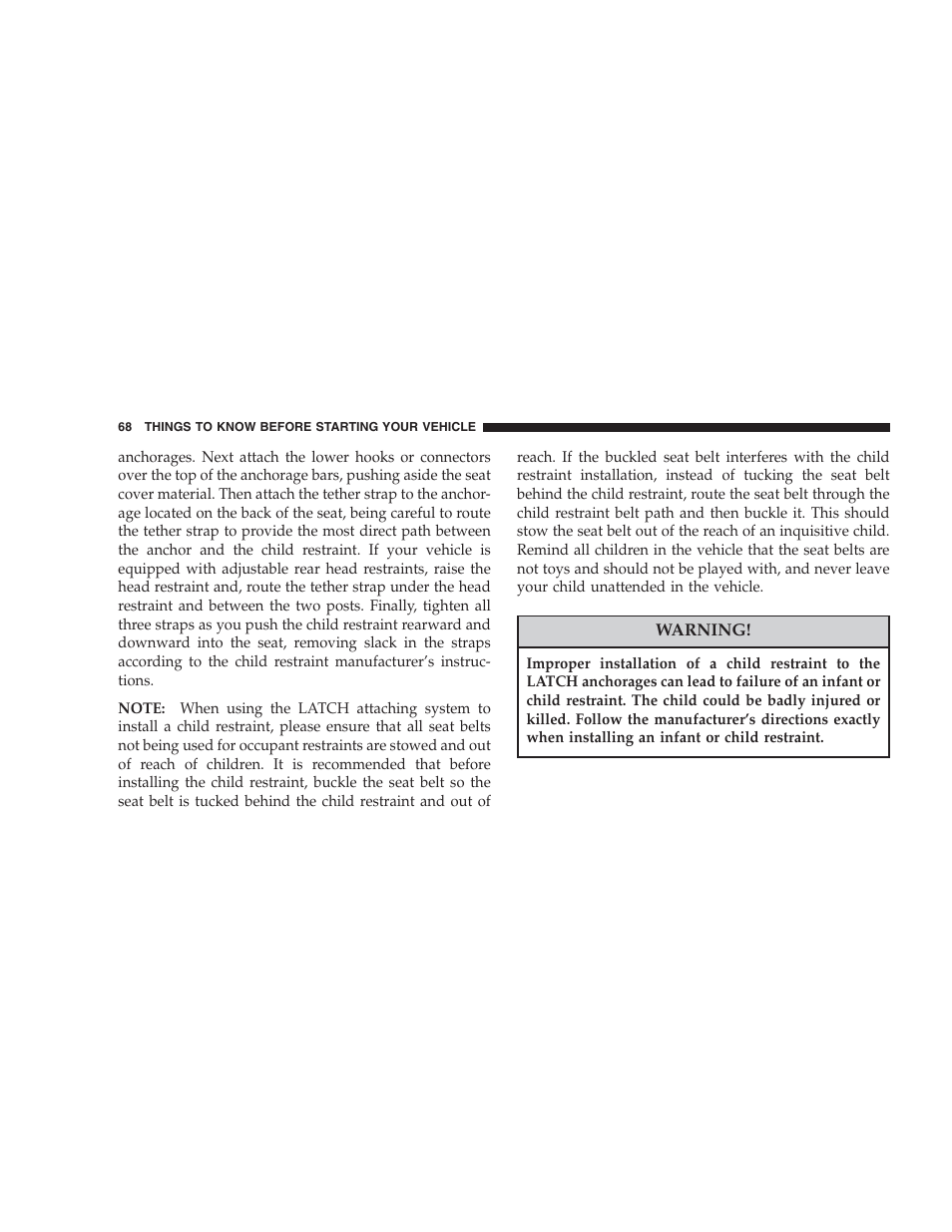 Chrysler 2007 Aspen User Manual | Page 68 / 472