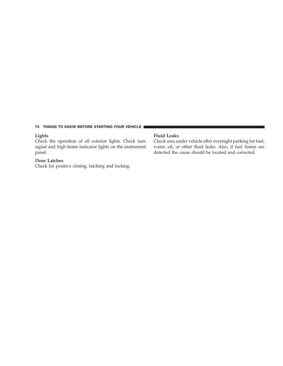 Chrysler 2007 Aspen User Manual | Page 74 / 472