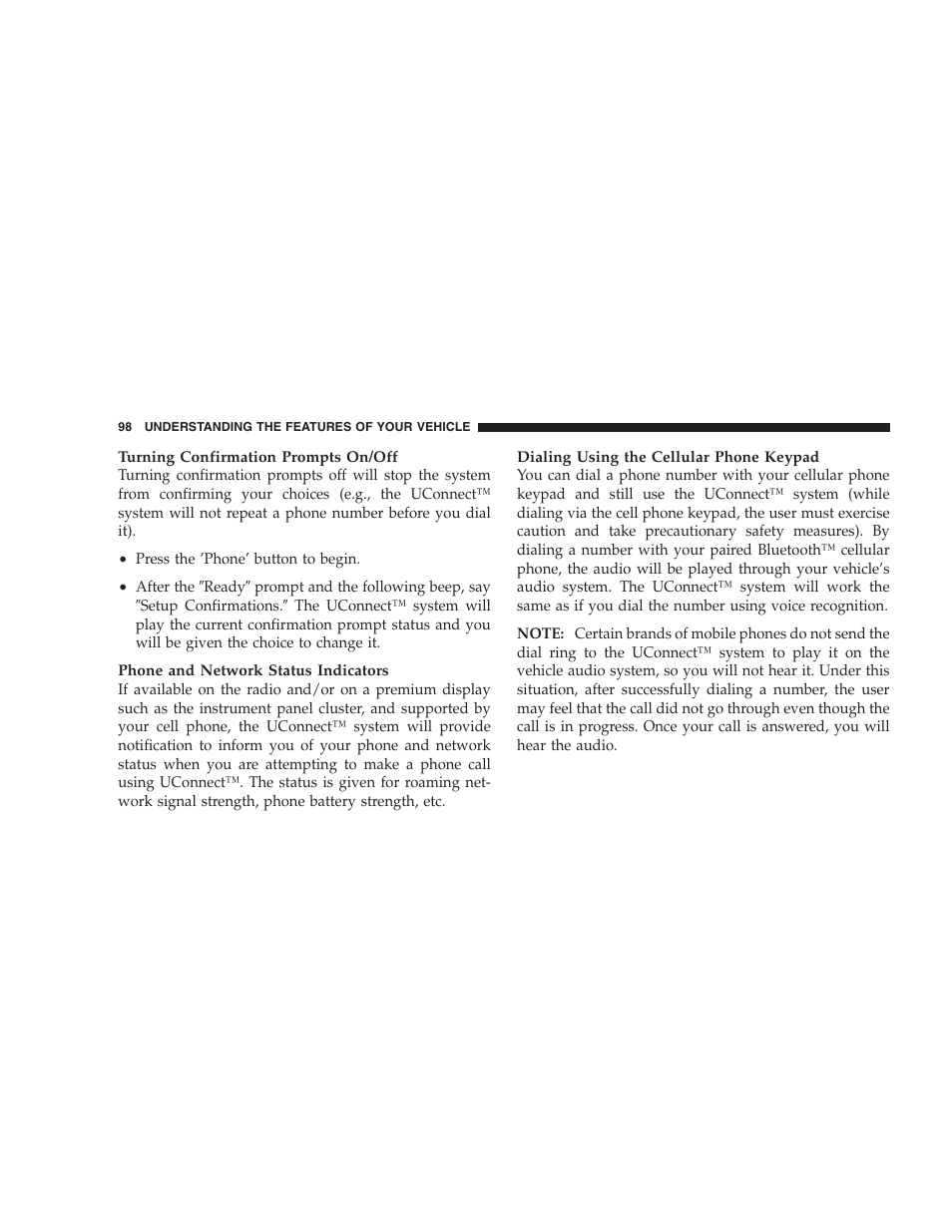 Chrysler 2007 Aspen User Manual | Page 98 / 472