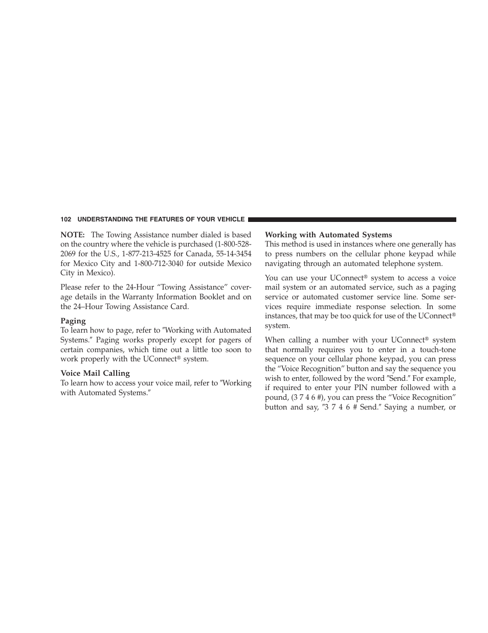 Advanced phone connectivity | Chrysler 2008 300 SRT User Manual | Page 104 / 482