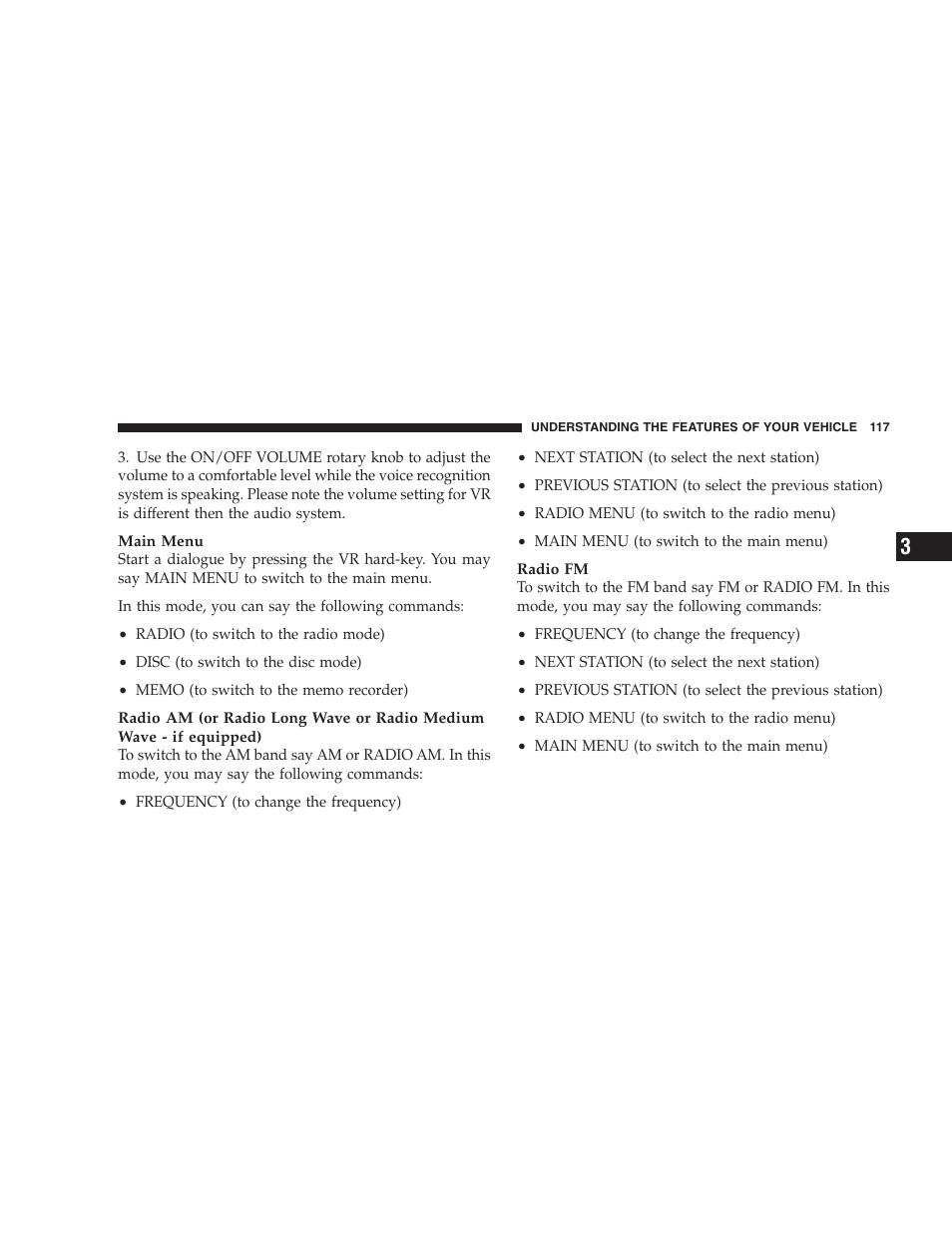 Voice training | Chrysler 2008 300 SRT User Manual | Page 119 / 482