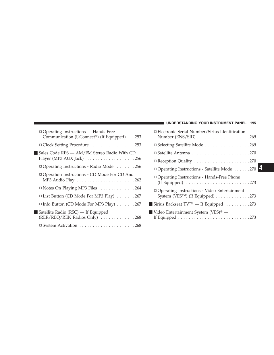 Instrument panel and controls | Chrysler 2008 300 SRT User Manual | Page 197 / 482