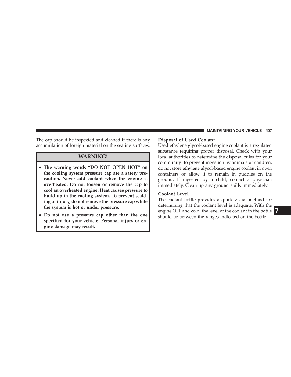 Cooling system | Chrysler 2008 300 SRT User Manual | Page 409 / 482