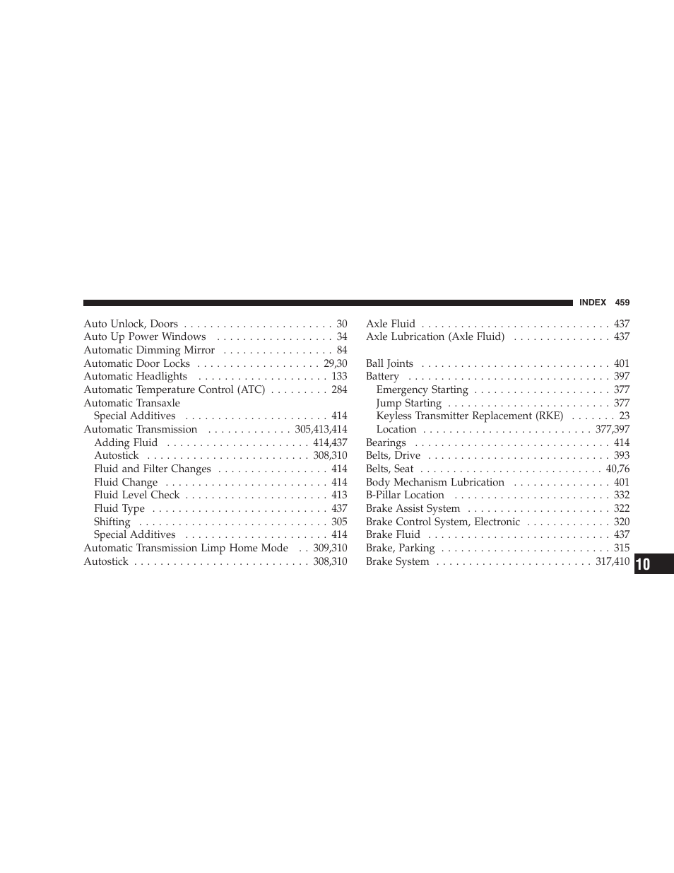 Chrysler 2008 300 SRT User Manual | Page 461 / 482