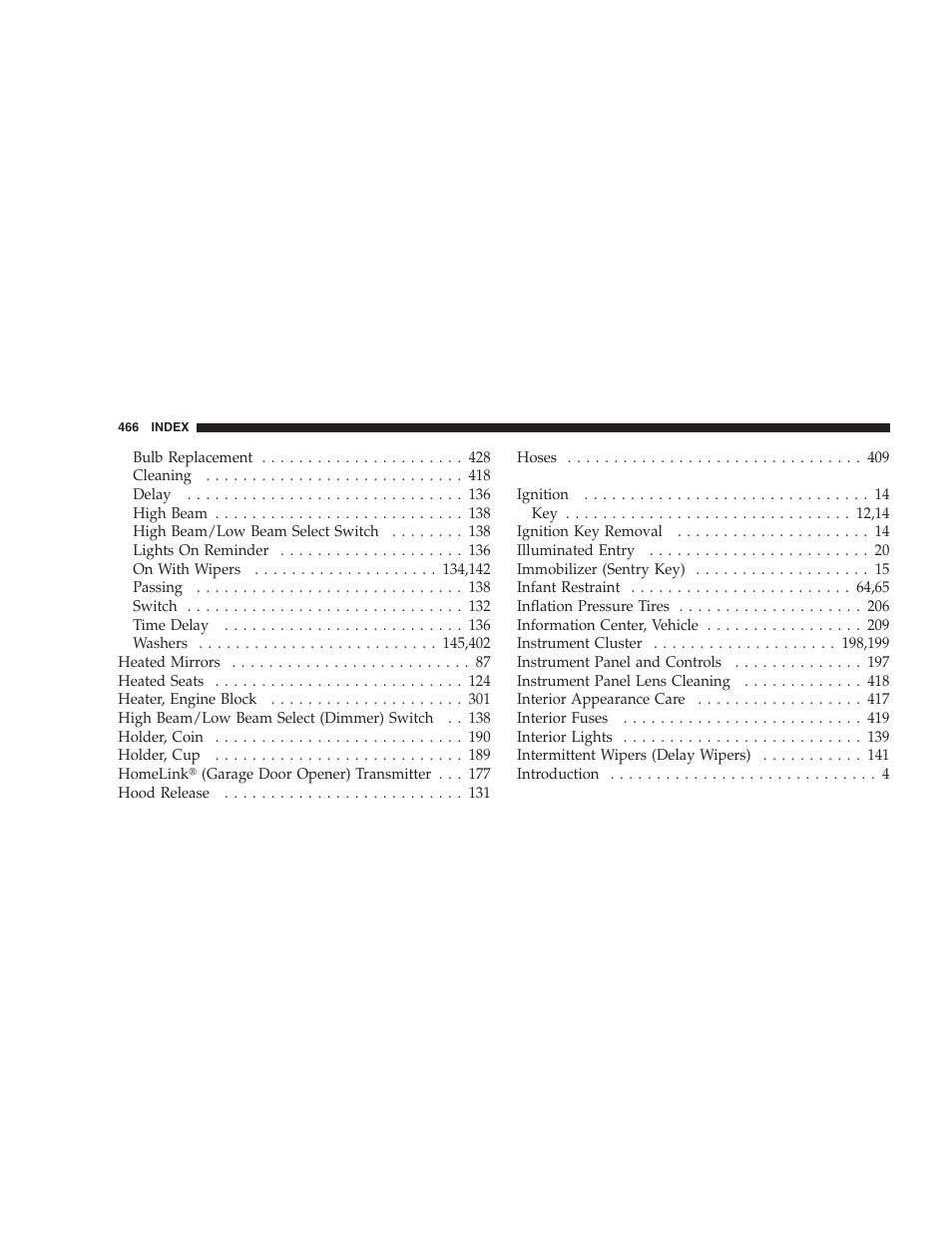 Chrysler 2008 300 SRT User Manual | Page 468 / 482