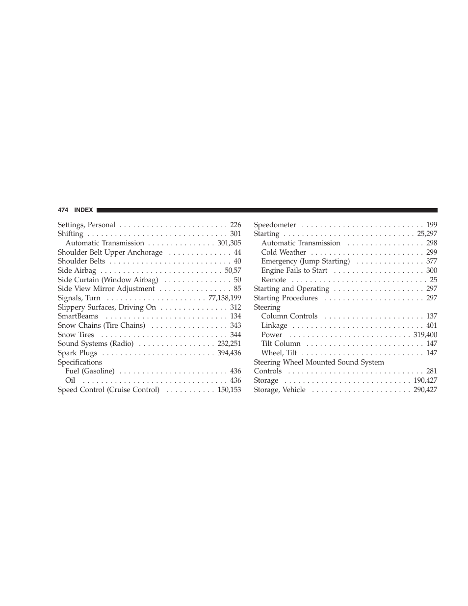 Chrysler 2008 300 SRT User Manual | Page 476 / 482