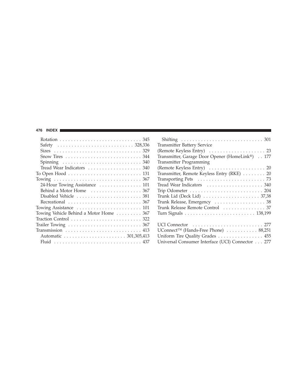 Chrysler 2008 300 SRT User Manual | Page 478 / 482