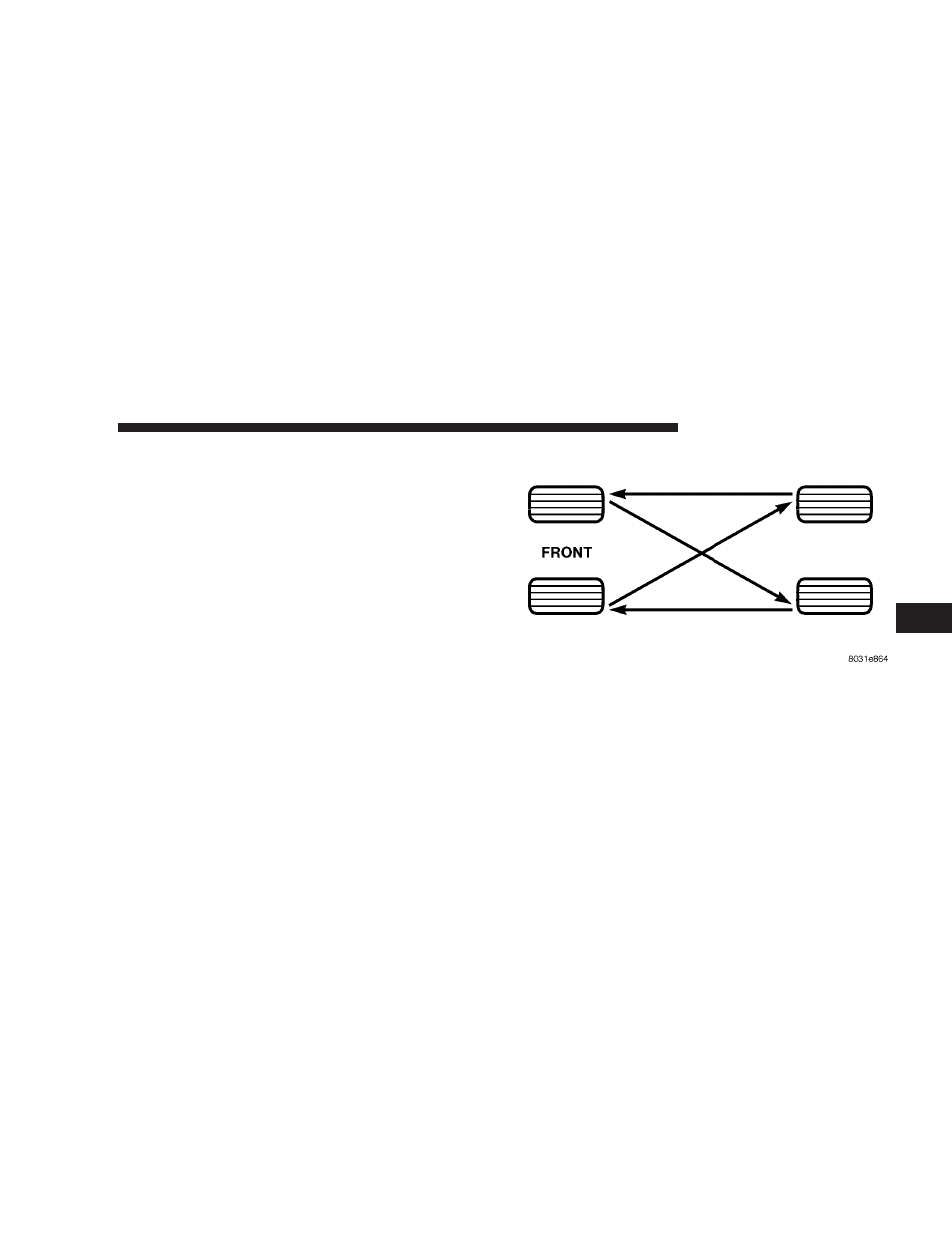 Tire rotation recommendations | Chrysler 2008 Aspen User Manual | Page 324 / 479