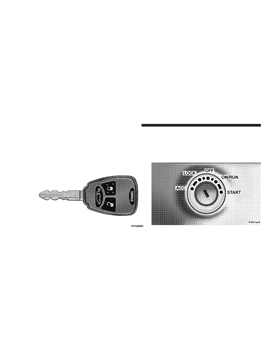 A word about your keys, Ignition key removal | Chrysler 2008 Pacifica User Manual | Page 12 / 457