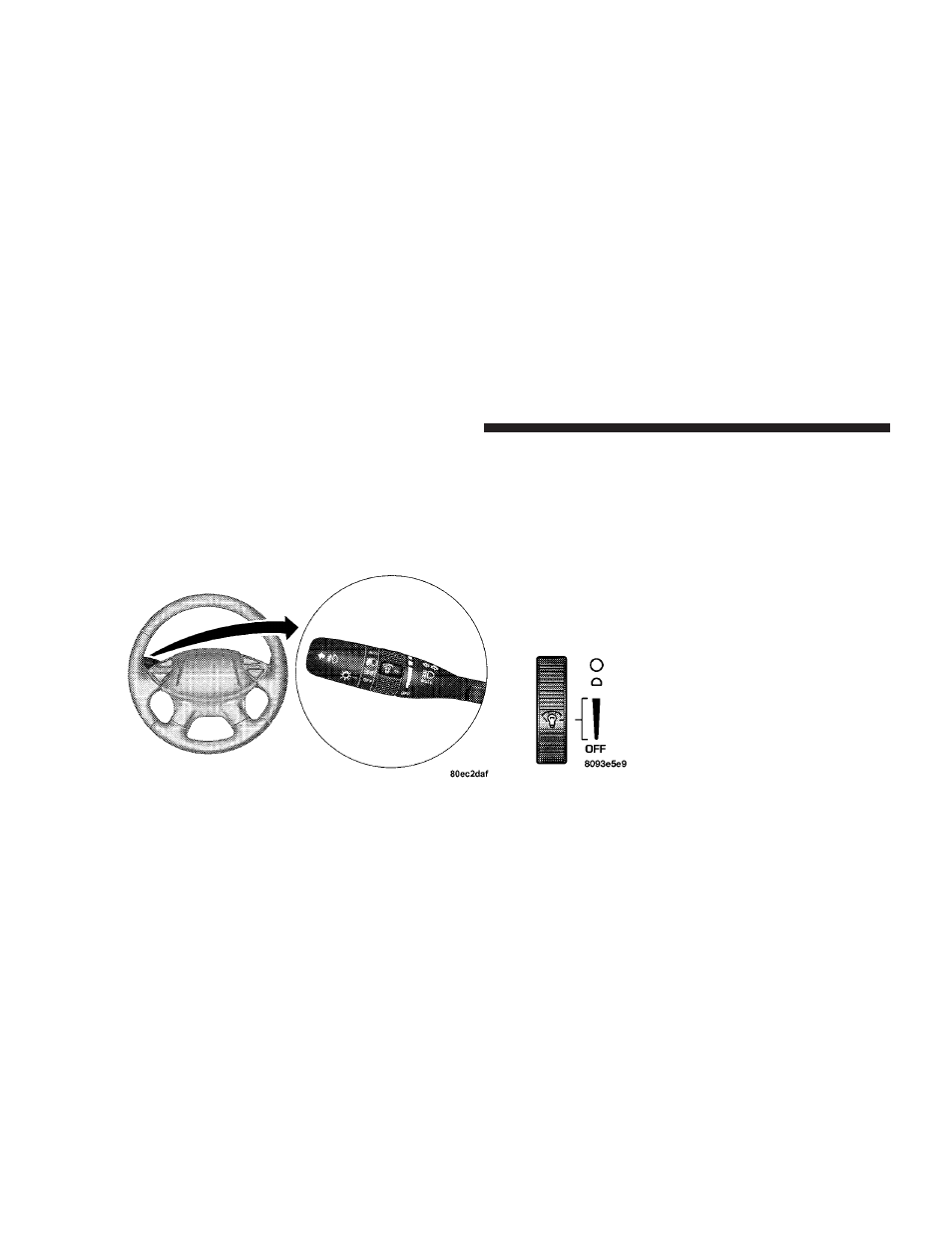 Multi-function lever, Headlights, parking lights, instrument panel, Lights | Chrysler 2008 Pacifica User Manual | Page 136 / 457