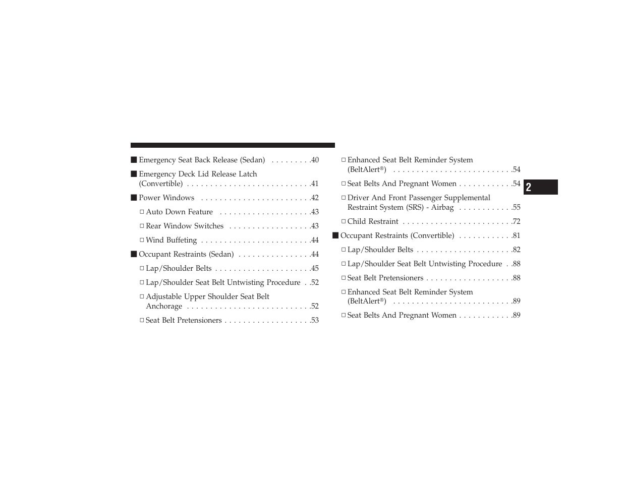 Chrysler 2008 PT Cruiser User Manual | Page 13 / 491
