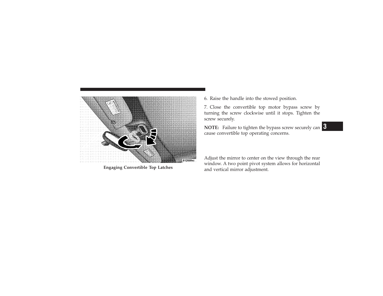 Mirrors, Inside day/night mirror - if equipped, Inside day/night mirror — if equipped | Chrysler 2008 PT Cruiser User Manual | Page 137 / 491