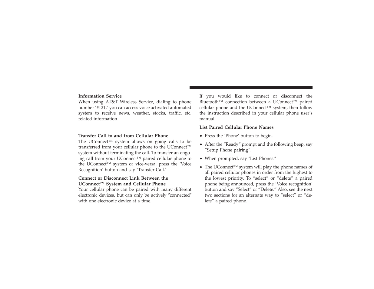 Advanced phone connectivity | Chrysler 2008 PT Cruiser User Manual | Page 156 / 491