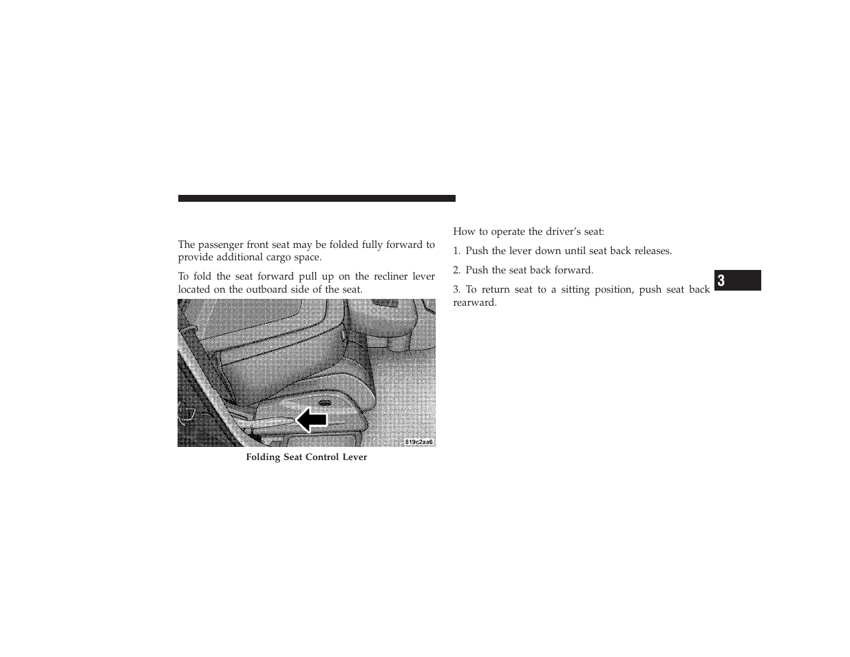 Folding front passenger seat - if equipped, Drivers seat back tilt - if equipped, Folding front passenger seat — if equipped | Driver’s seat back tilt — if equipped | Chrysler 2008 PT Cruiser User Manual | Page 169 / 491