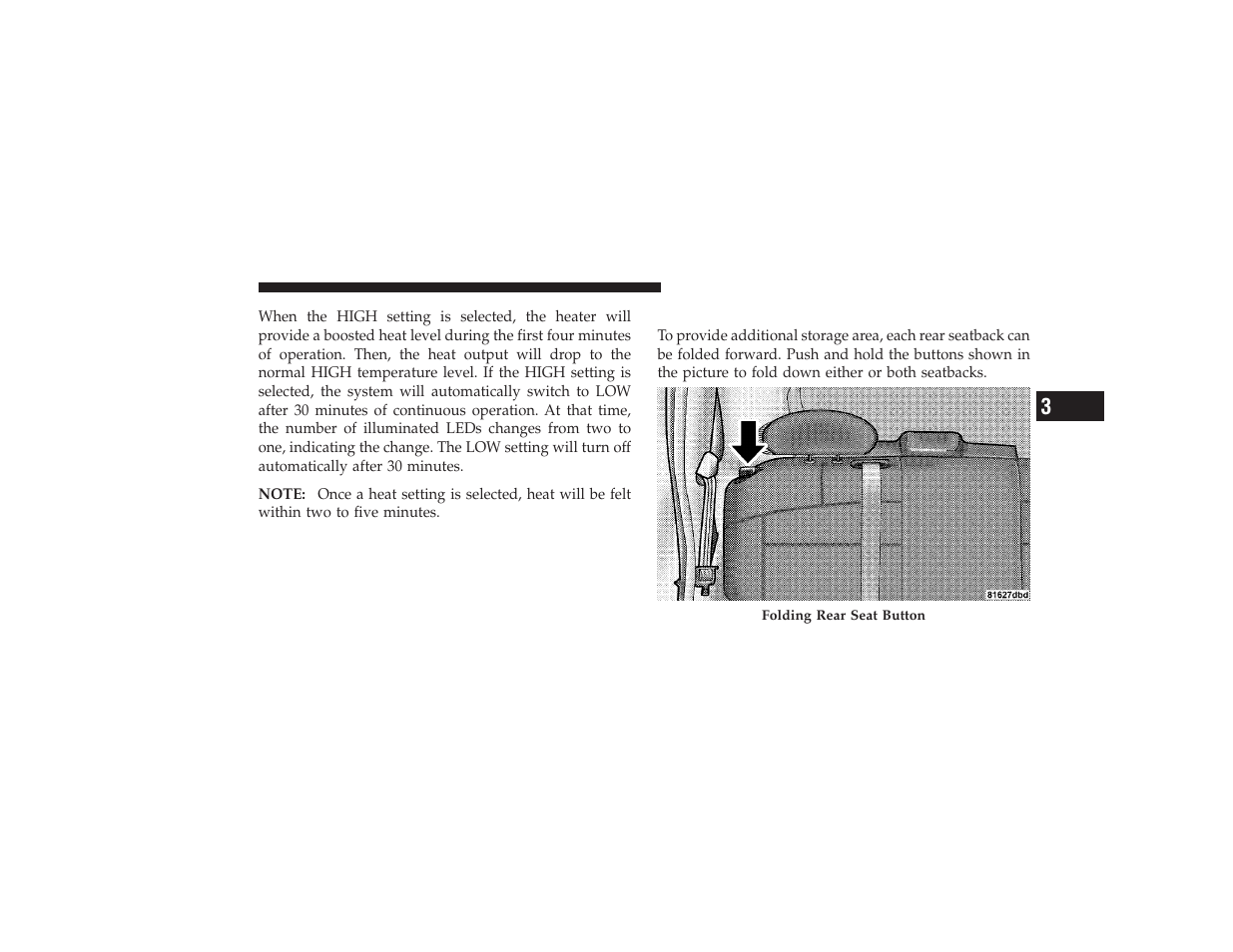 Folding rear seat (sedan) | Chrysler 2008 PT Cruiser User Manual | Page 173 / 491