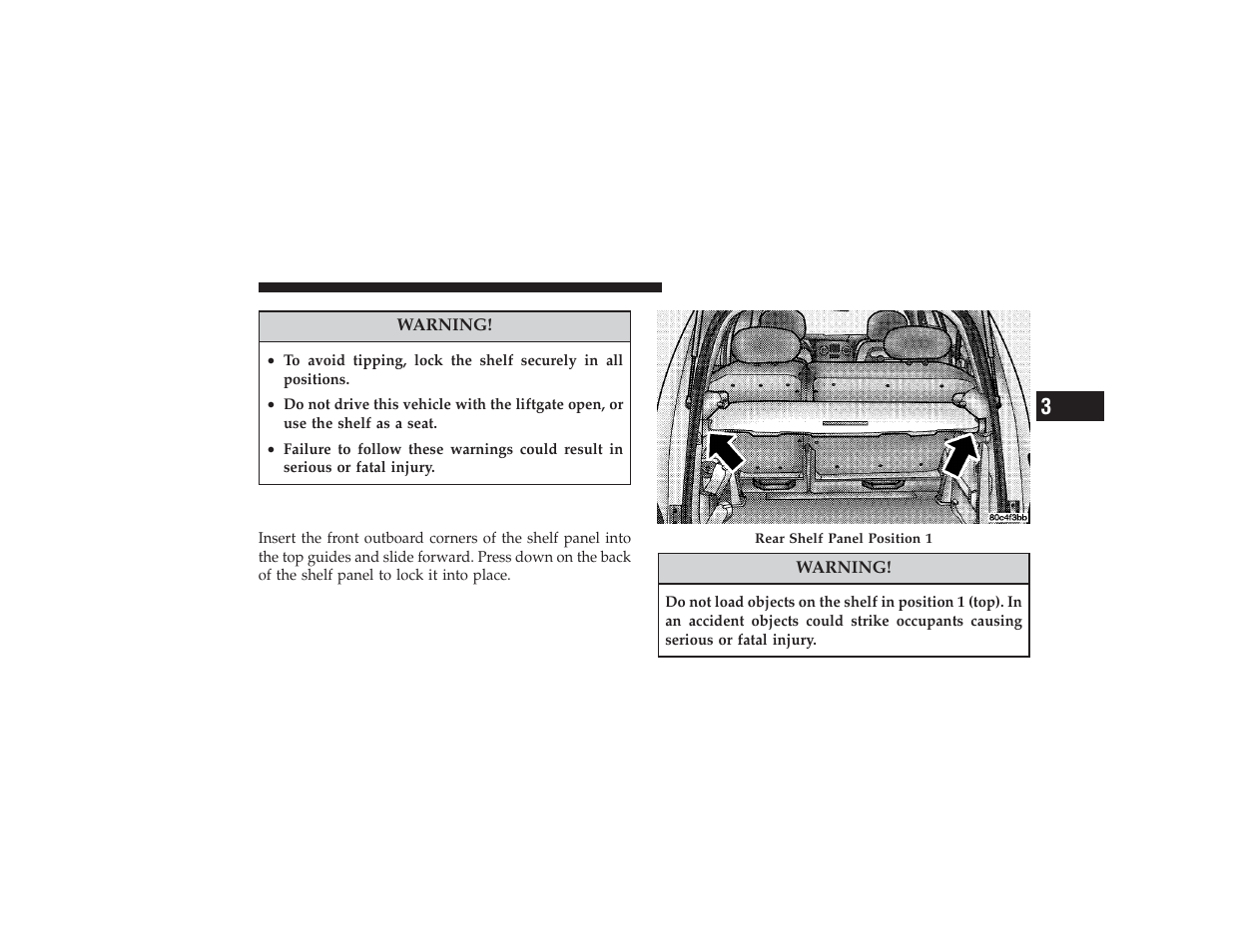 Position 1 (top) | Chrysler 2008 PT Cruiser User Manual | Page 213 / 491