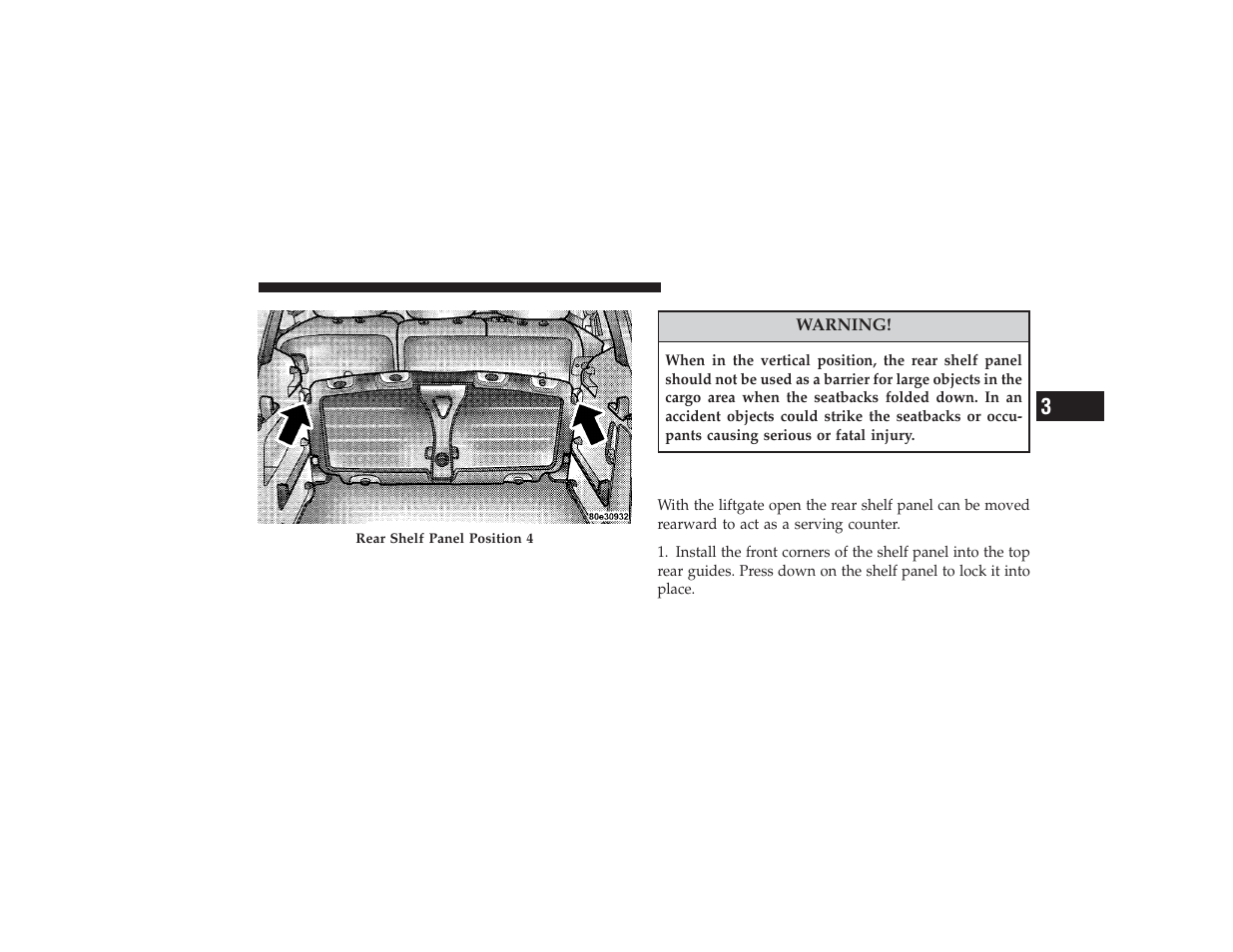 Position 5 (table) | Chrysler 2008 PT Cruiser User Manual | Page 215 / 491