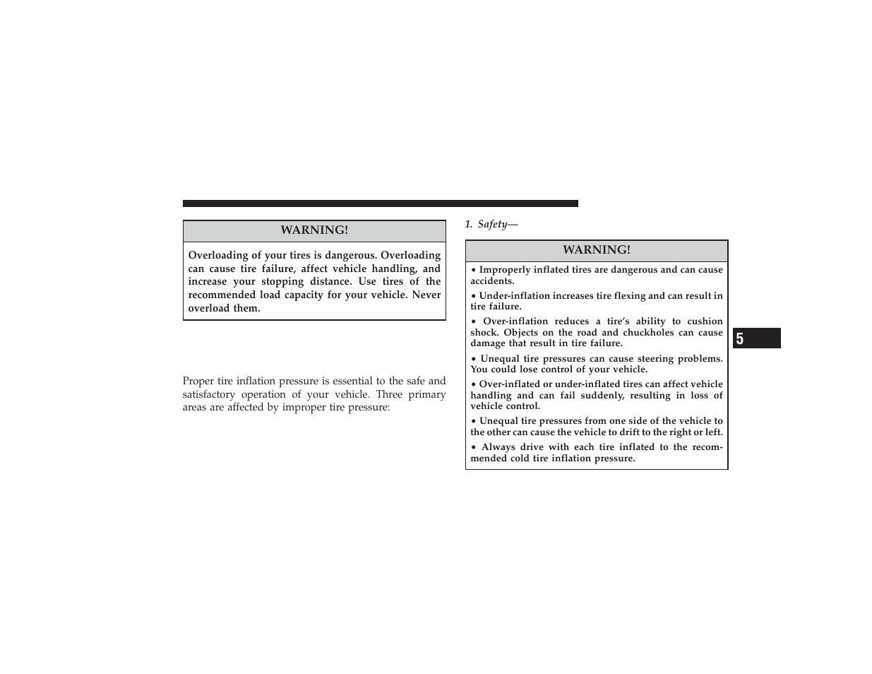 Tires - general information, Tire pressure, Tires — general information | Chrysler 2008 PT Cruiser User Manual | Page 323 / 491