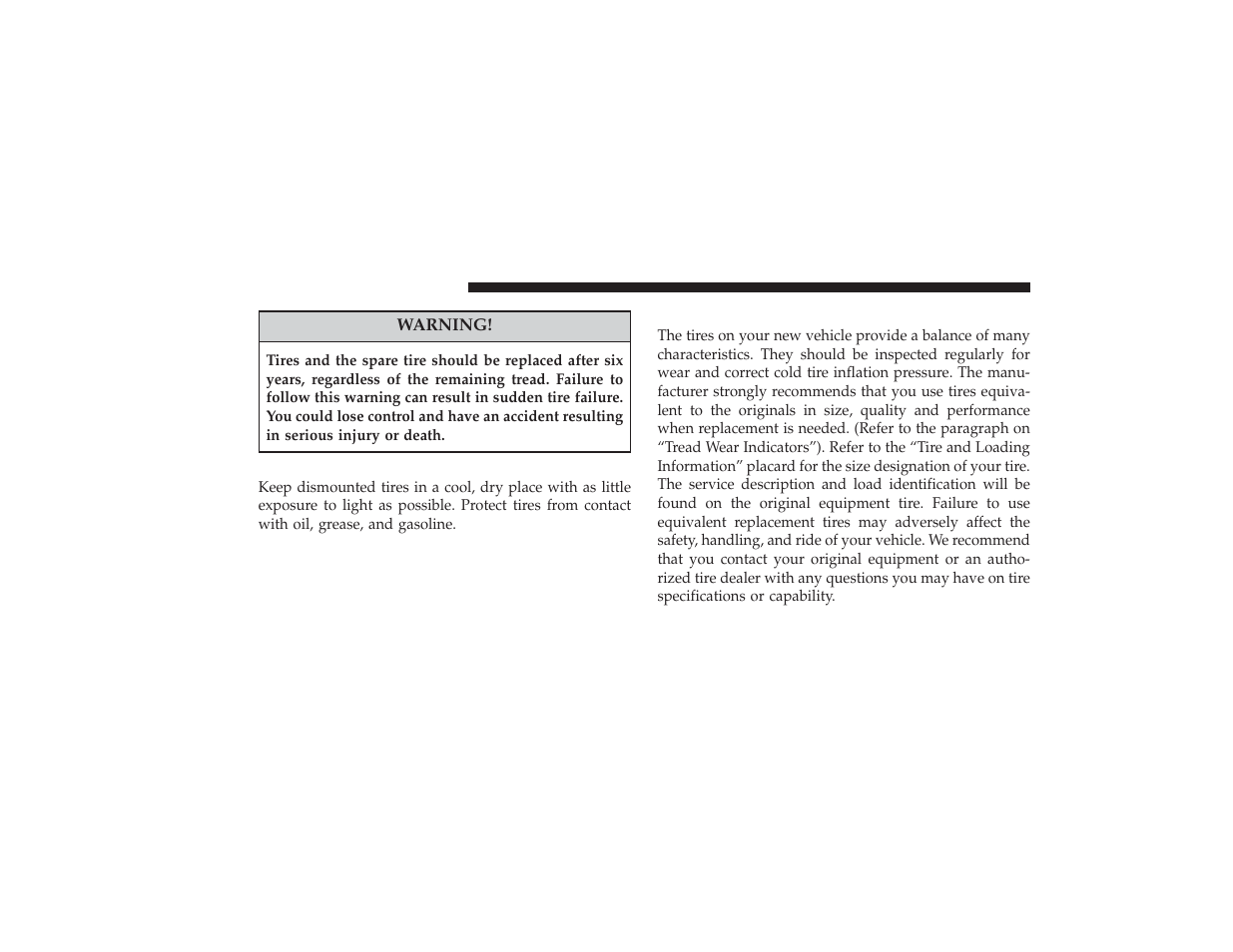 Replacement tires | Chrysler 2008 PT Cruiser User Manual | Page 330 / 491