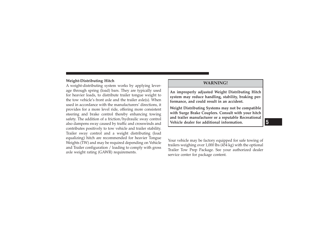 Trailer hitch classification | Chrysler 2008 PT Cruiser User Manual | Page 347 / 491