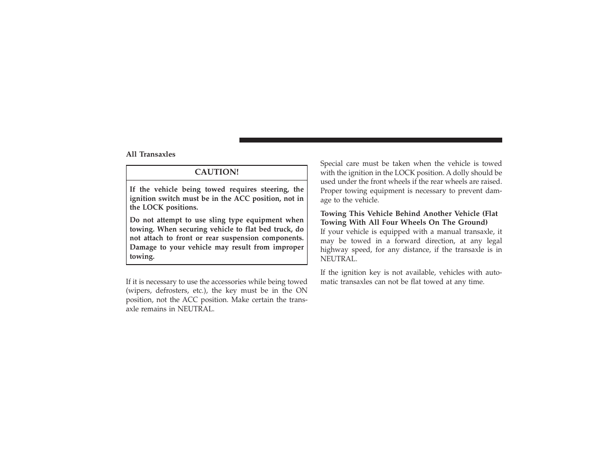 Without the ignition key | Chrysler 2008 PT Cruiser User Manual | Page 374 / 491