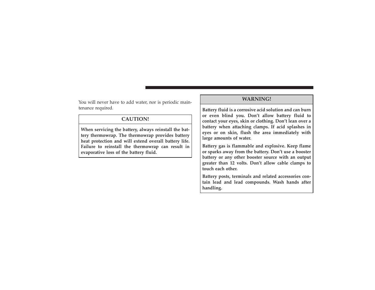 Maintenance-free battery | Chrysler 2008 PT Cruiser User Manual | Page 394 / 491