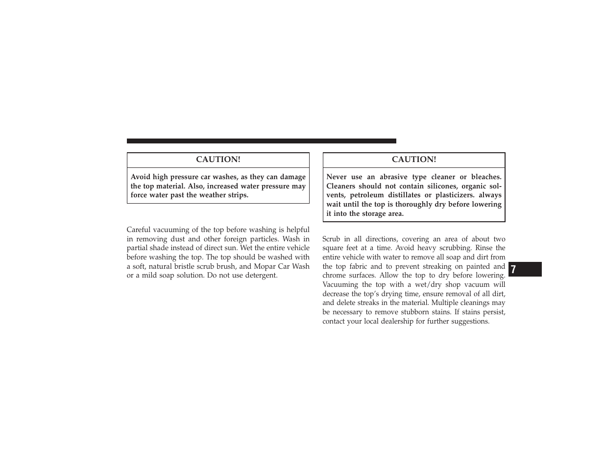 General cleaning | Chrysler 2008 PT Cruiser User Manual | Page 419 / 491