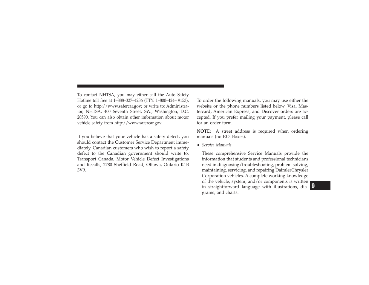 In canada, Publication order forms | Chrysler 2008 PT Cruiser User Manual | Page 467 / 491
