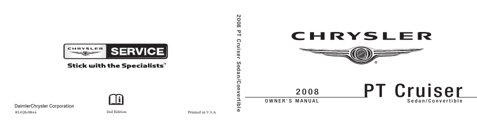 Pt cruiser | Chrysler 2008 PT Cruiser User Manual | Page 491 / 491