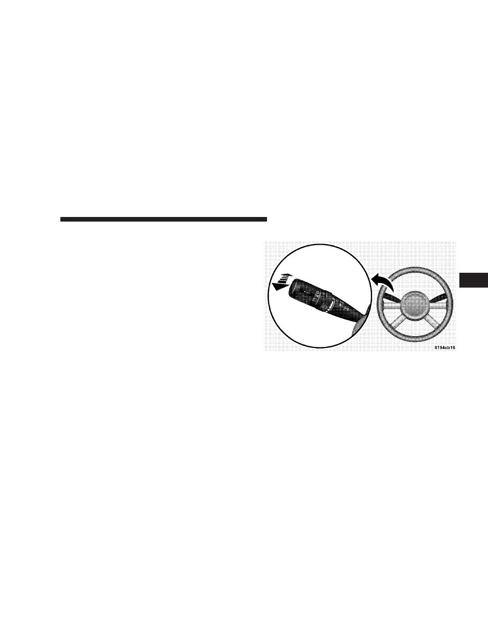 Highbeam/lowbeam select switch | Chrysler 2008 PT Cruiser Convertible User Manual | Page 189 / 488