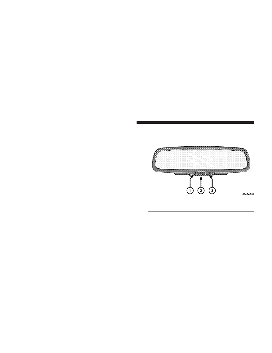 Mirrors, Automatic dimming mirror | Chrysler 2008 Sebring Convertible User Manual | Page 96 / 454