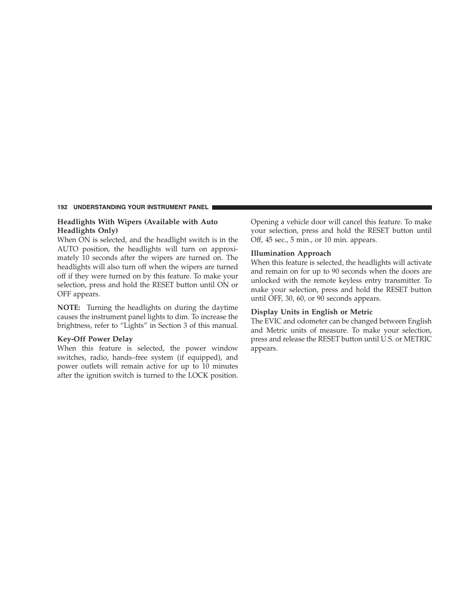 Chrysler 2008 Sebring Sedan User Manual | Page 194 / 494