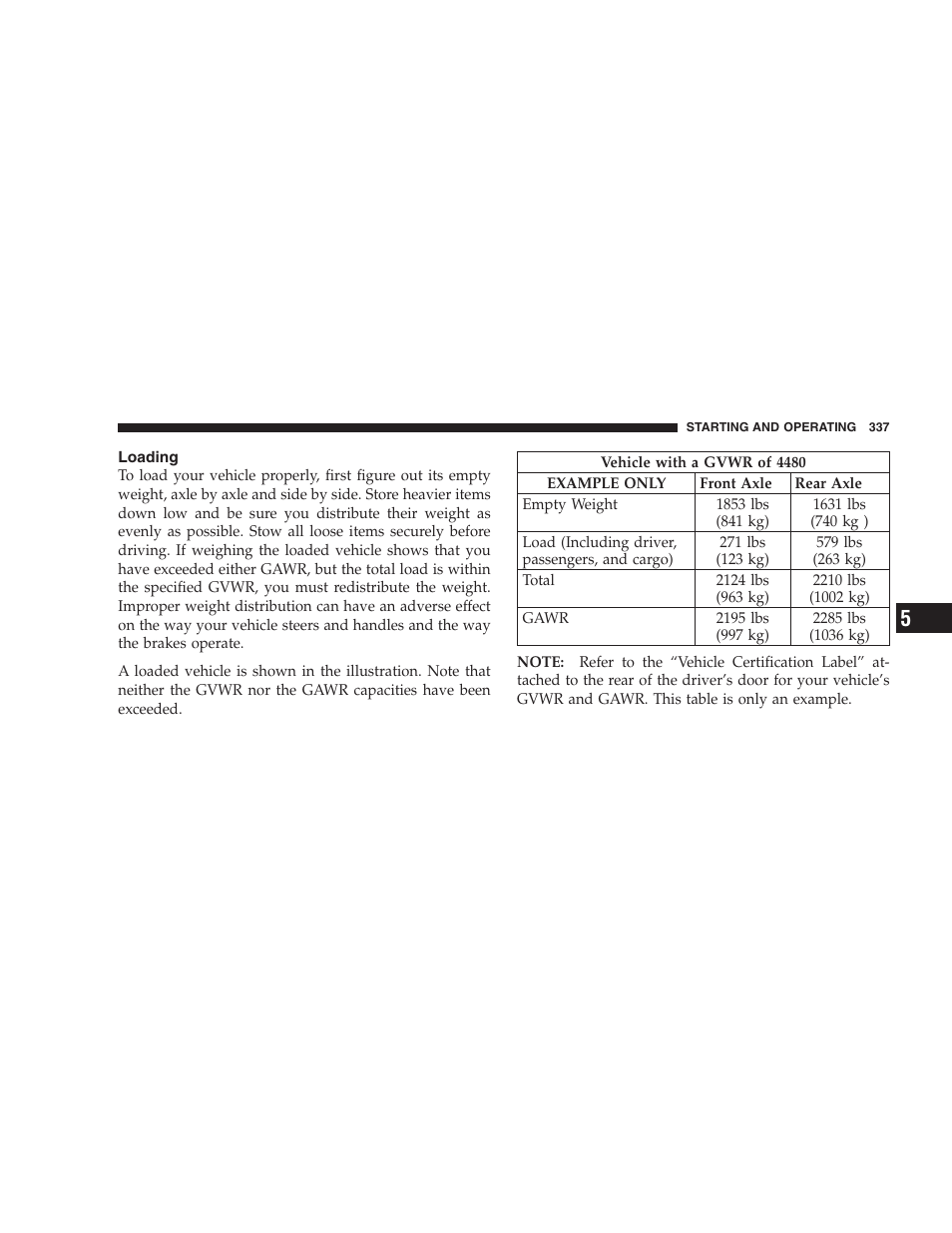 Loading | Chrysler 2008 Sebring Sedan User Manual | Page 339 / 494