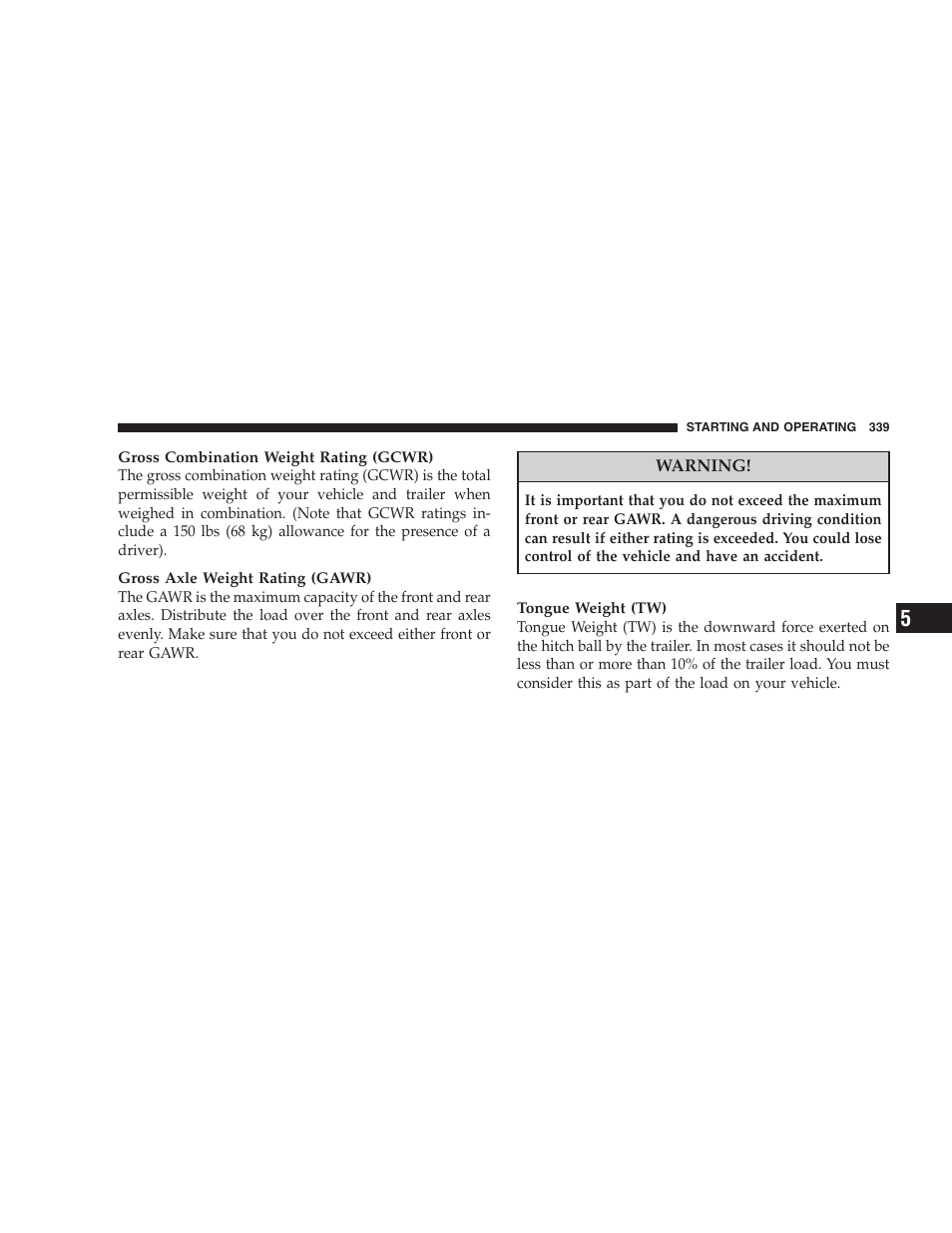 Chrysler 2008 Sebring Sedan User Manual | Page 341 / 494