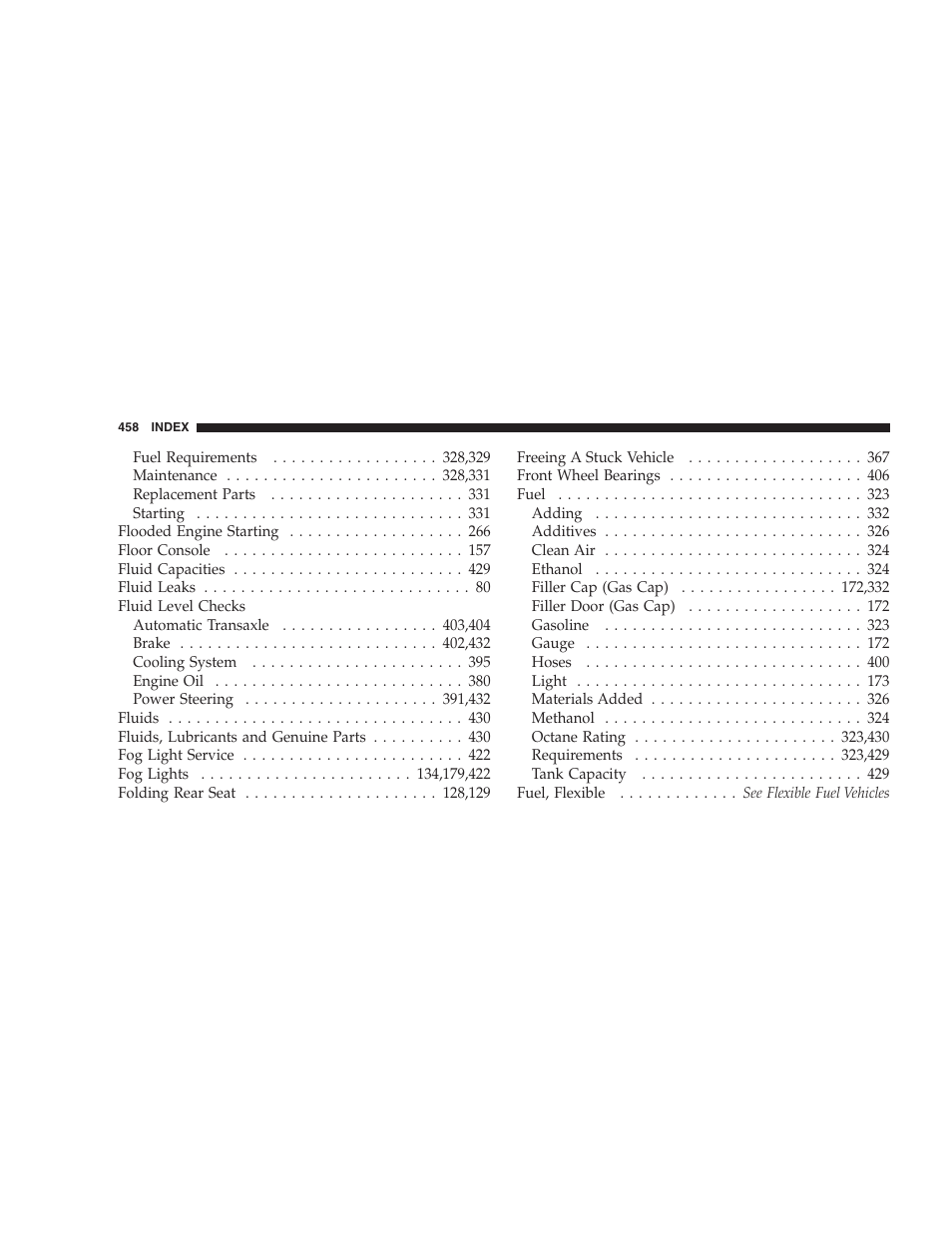 Chrysler 2008 Sebring Sedan User Manual | Page 460 / 494