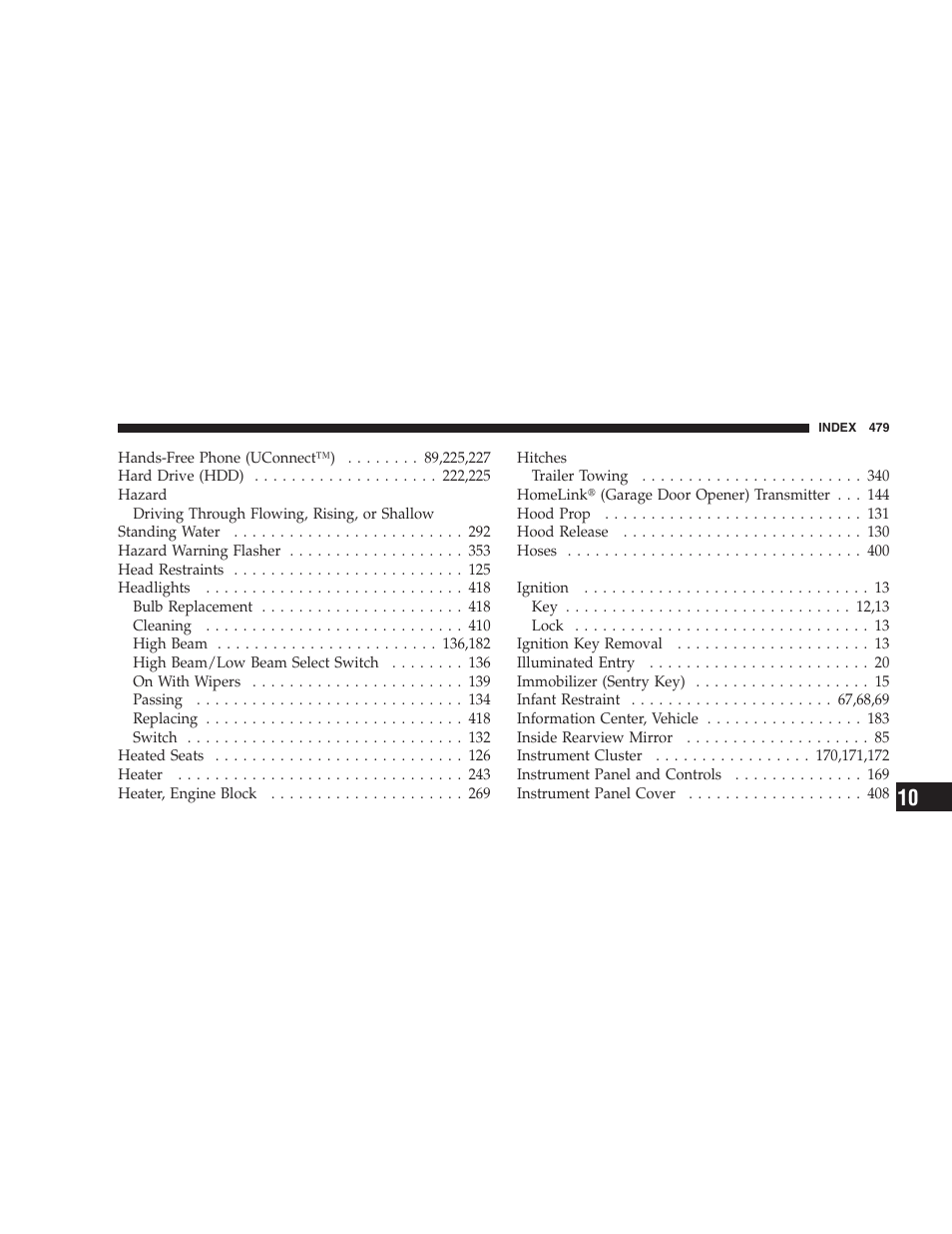 Chrysler 2008 Sebring Sedan User Manual | Page 481 / 494